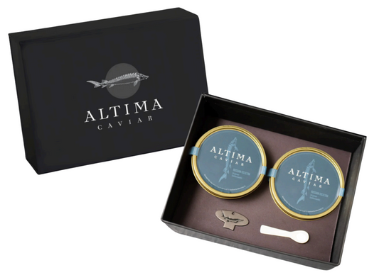 2x 100g Siberian & Amber Oscietra GLWD Gift Box